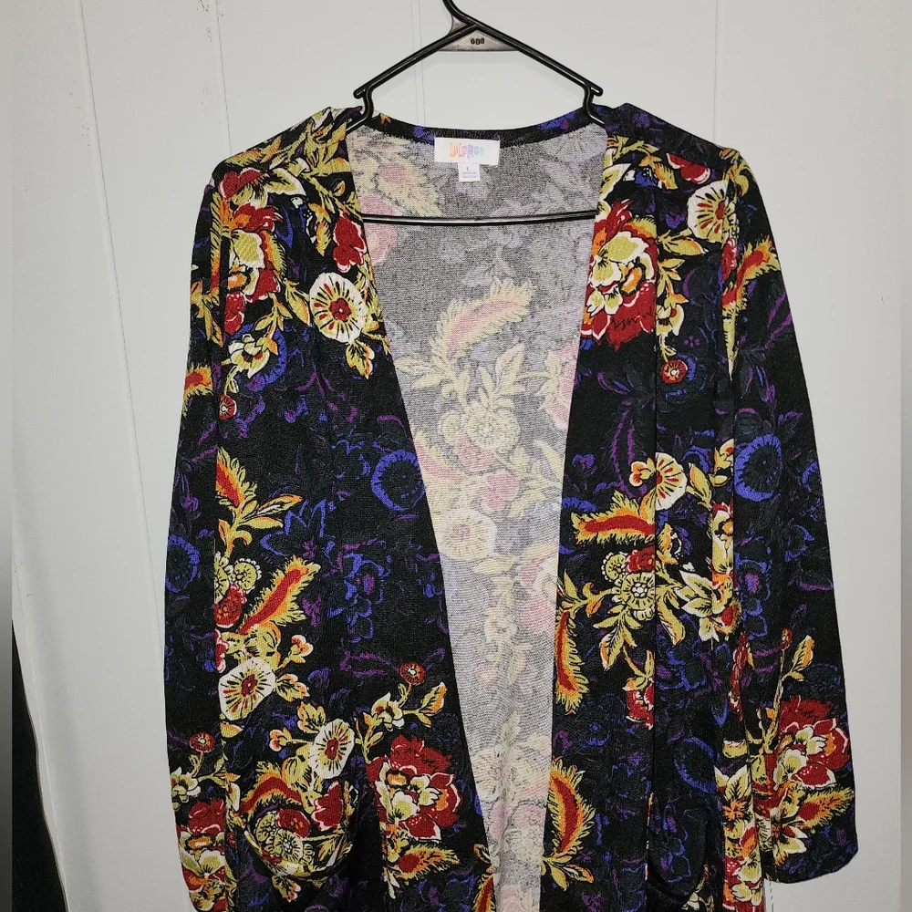 LuLaRoe NWT Gorgeous Floral Duster - Picture 12 of 14